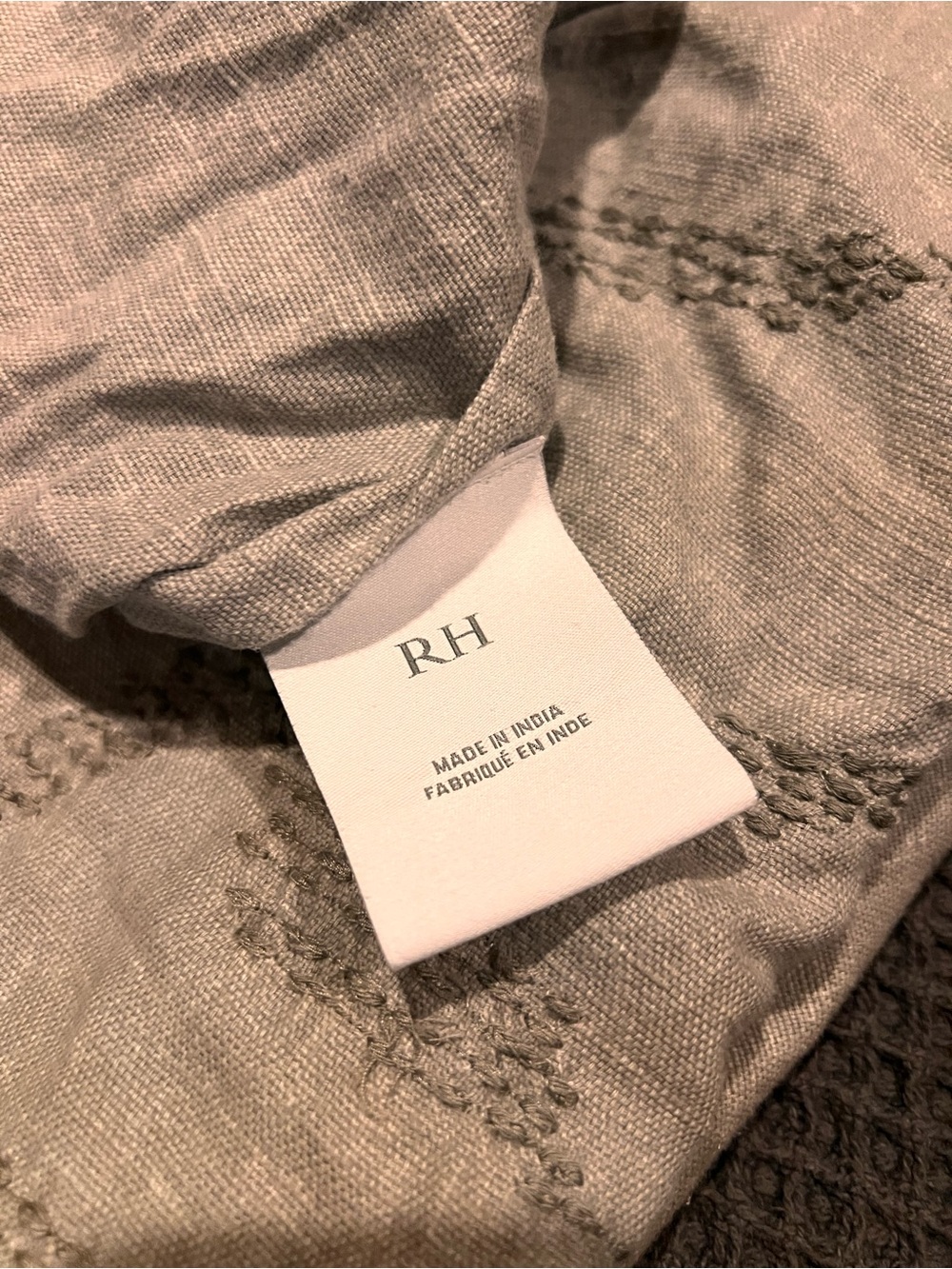 Restoration Hardware- full/queen embroidered duvet 100% cotton - Picture 4 of 8